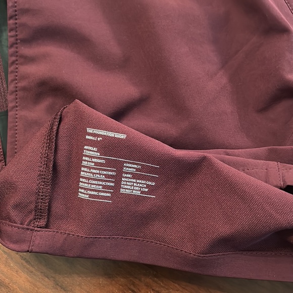 NWT Ten Thousand Maroon Foundation Short (No Liner) 9" Size Large - Picture 5 of 5